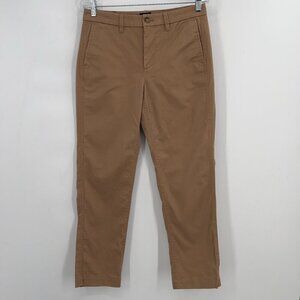 J.Crew High-Rise Girlfriend Chino Pants Khaki Tan Size 4
